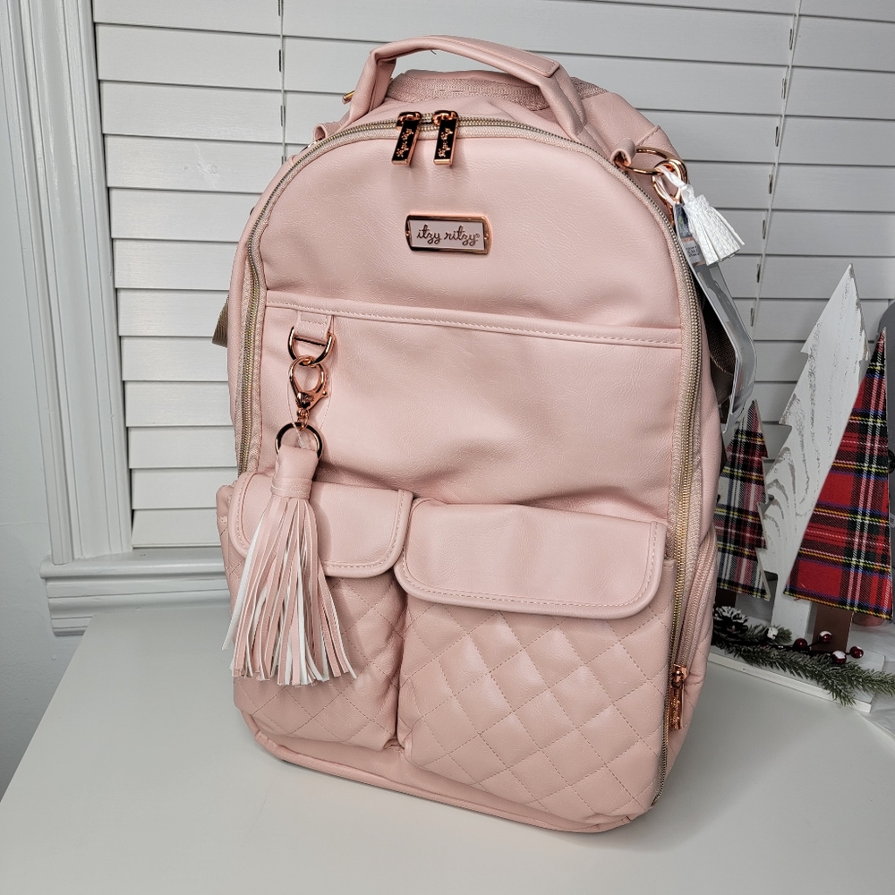NWT Itzy Ritzy Pink Blush Boss Backpack